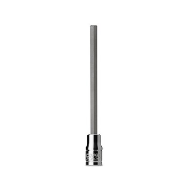 Capri Tools 3-0605 Long 4 mm Hex Bit Socket, 1/4-Inch Drive, Metric