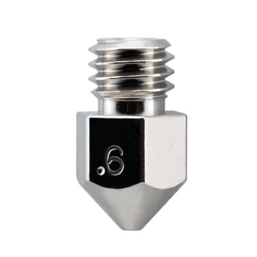 Micro-Swiss Microswiss MK8 Brass Plated Nozzle ,MakerBot, CraftBot, Creality, CR10, Ender, Tevo Tornado,.6mm