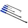 Tech Team Pry Bar Set 5-Piece Heavy-Duty with Rolling HeadChisel Tips