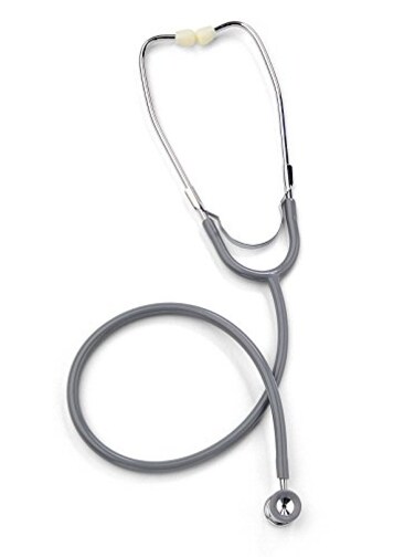 Medline Dual-Head Stethoscope, Gray, Neonatal Size