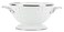 Golden Rabbit Enamelware Petite Colander, 1 quart, Solid White Textured