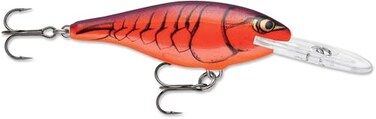 Rapala Shad Rap Crankbait, 2", Demon