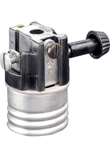 Leviton Medium Base Interior Only, Shell Incandescent Lampholder, VA-HP008, 7070-M