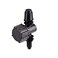 Raindrip R191CT, Adjustable Flow Micro Sprinkler, Quarter-Circle Pattern, Fan Spray, with 10-32 Threaded Inlet, Drip Irrigation Emitters for Drip Irrigation Gardening Systems, 5-Pack, Black