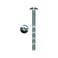 Rok 100 Pack of Hardware8 x 1-3/4" Slotted Machine Thread Phillips Break Away Long Truss Head Screws