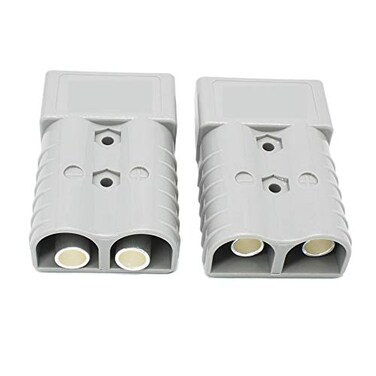 X-Haibei Pair Winch Quick Connect Battery Disconnect Trailer Plug Connector 350A 2/0 Gauge 4.2 x 2.7 x 1.1 inch ,Gray
