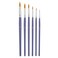 Pebeo 951150 Yellow Polyamide Round Brushes, 6-Pack
