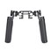 NICEYRIG Rosette Leather Handles with 15mm Rod Clamp Connector for 15mm DSLR Camera Shoulder Rig Support System