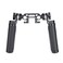 NICEYRIG Rosette Leather Handles with 15mm Rod Clamp Connector for 15mm DSLR Camera Shoulder Rig Support System