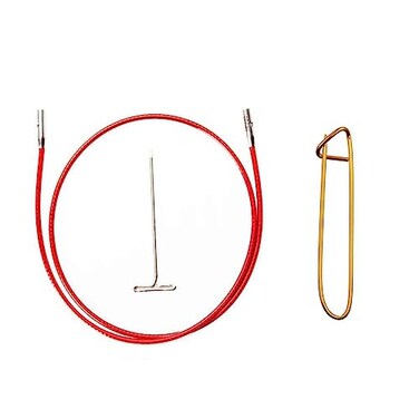 ChiaoGoo Twist Red Cable 8-Inch [S] for Small Circular Needle Tips