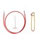 ChiaoGoo Twist Red Cable 8-Inch [S] for Small Circular Needle Tips