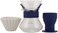 Kalita Wave Style UP Set, Size 185, 500ml Server, Blue