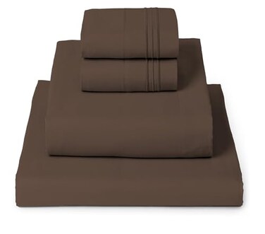 Mellanni Iconic 4-Piece, Ultra Soft Sheet Set ,Queen, Brown