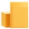 UCGOU Kraft Bubble Mailers 4x8" 50 Pack Usable Size 4x7" Yellow Padded000