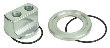 Derale 15705 Engine Spin-On Adapter,Silver