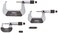 Fowler 52-229-213-0 Outside Micrometer Set with 0-3" Range ,Set of 3