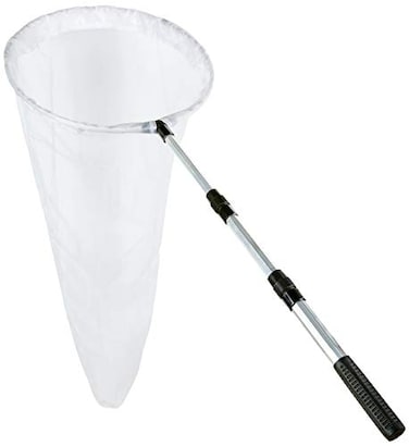 RESTCLOUD Butterfly Net with 16" Ring, 36" Net Depth, Handle Extends to 36 Inches ,16" Ring, 36" Handle