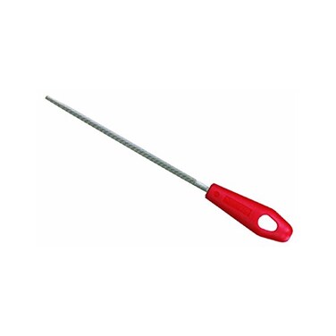 Nicholson Hand File with Handle ,Carded, American Pattern, Single Cut, Round, Coarse, 8" Length