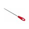 Nicholson Hand File with Handle ,Carded, American Pattern, Single Cut, Round, Coarse, 8" Length