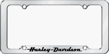 CHROMA Harley Davidson Chrome License Plate Frame for Autos