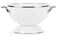 Golden Rabbit Enamelware Medium Colander, 3 quart, Solid White Textured