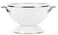 Golden Rabbit Enamelware Medium Colander, 3 quart, Solid White Textured