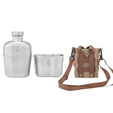 Keith Ti3060 Original Grade 1 Pure Titanium Canteen Mess Kit