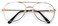 V.W.E. Classic Metal Reading Glasses - Spring Hinge Tear Drop Reader ,Gold, 1.25, multiplierx