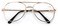 V.W.E. Classic Metal Reading Glasses - Spring Hinge Tear Drop Reader ,Gold, 1.25, multiplierx