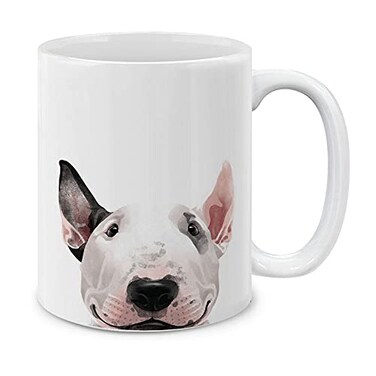 MUGBREW Bull Terrier Ceramic Coffee Mug Tea Cup, 11 OZ