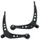 TRQ Front Lower Driver and Passenger Side Control Arm and Ball Joint Set 2