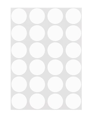 ChromaLabel White Dot Stickers, 3/4 Inch, 1008/Pack