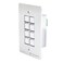 J-Tech Digital 8-Button Control Panel Wall Plate with Programmable LED Buttons, RS-232, RS-458, Relay and IR Control ,JTECH-P8