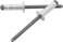 Allstar Performance -ALL18110 Silver 3/16" Multi-Grip Head Rivet