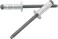Allstar Performance -ALL18110 Silver 3/16" Multi-Grip Head Rivet