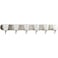 Progress Lighting Gather 6-Light Bath Vanity Light, Brushed Nickel