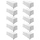 Surmente 10 Pack 90x132 Inch White Tablecloth for 6-8 Foot Rectangle Tables