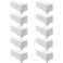 Surmente 10 Pack 90x132 Inch White Tablecloth for 6-8 Foot Rectangle Tables