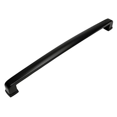 Cosmas 4392-12FB Flat Black Appliance Pull 12 Inch Hole Centers