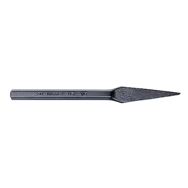 Mayhew Tools 10500 Half Round Nose Chisel, 1/8", Black Oxide Finish