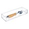 iDesign Plastic Drawer Organizer, 4" x 12" x 2", Clear
