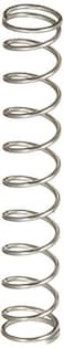Prime-Line SP 9718 Compression Spring, Spring Steel Construction, Nickel-Plated Finish, 0.025 GA x 1/4 In. x 1-3/8 In. ,4 Pack