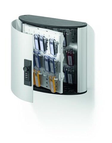 Durable Key Safe Box, Wall Mounted Combination Lock, Holds 54 Key Clips