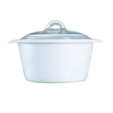 Luminarc Vitro Blooming Round Ceramic Casserole Dish With Lid, 5 Quart