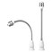 DiCUNO E26 to E26 Socket Extender 10.83 Inch, Flexible Gooseneck, 2-Pack
