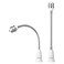DiCUNO E26 to E26 Socket Extender 10.83 Inch, Flexible Gooseneck, 2-Pack