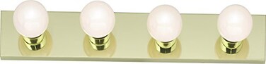 Nuvo Lighting SF77/189 Transitional Four Light Vanity in Brass-Polished/Cast finish