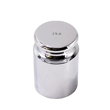 HFS,RCalibration Weight 2000 Gram M2 Class Chrome Scale Balance Calibration Weight for Digital Scale, Pocket Scale 2KG