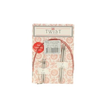 ChiaoGoo Twist Short Combo, 2"3" ,58 cm[M], US 3 ,3.25 mm
