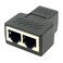 ChenYang RJ45 Splitter Adapter Cat6 RJ45 8P8C Socket 1 to 2 Ethernet Network LAN Ethernet Splitter Connector Adapter